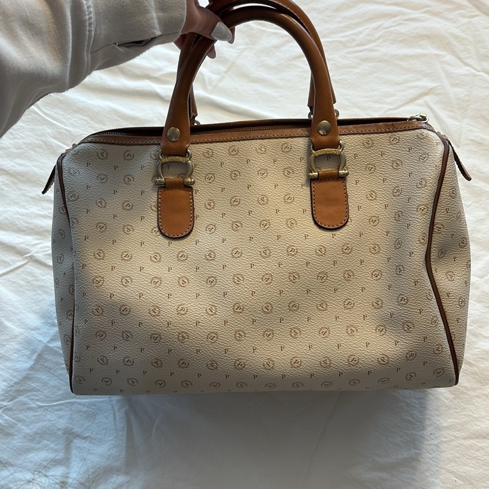 Pollini Handbag in Cream and Tan - Picture 2 of 11